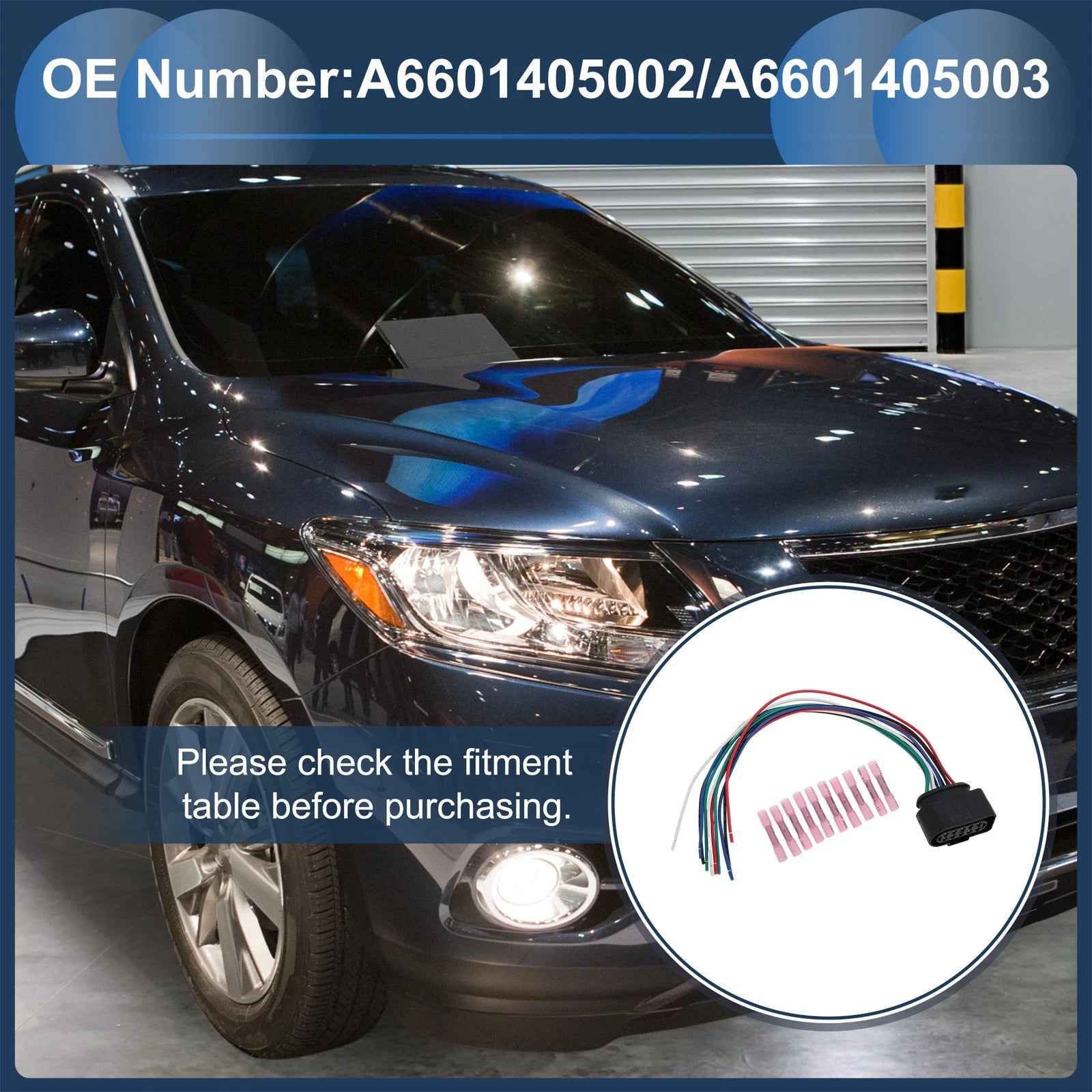 Headlight Wiring Harness Assembly for Freightliner Cascadia (2018–2024)
