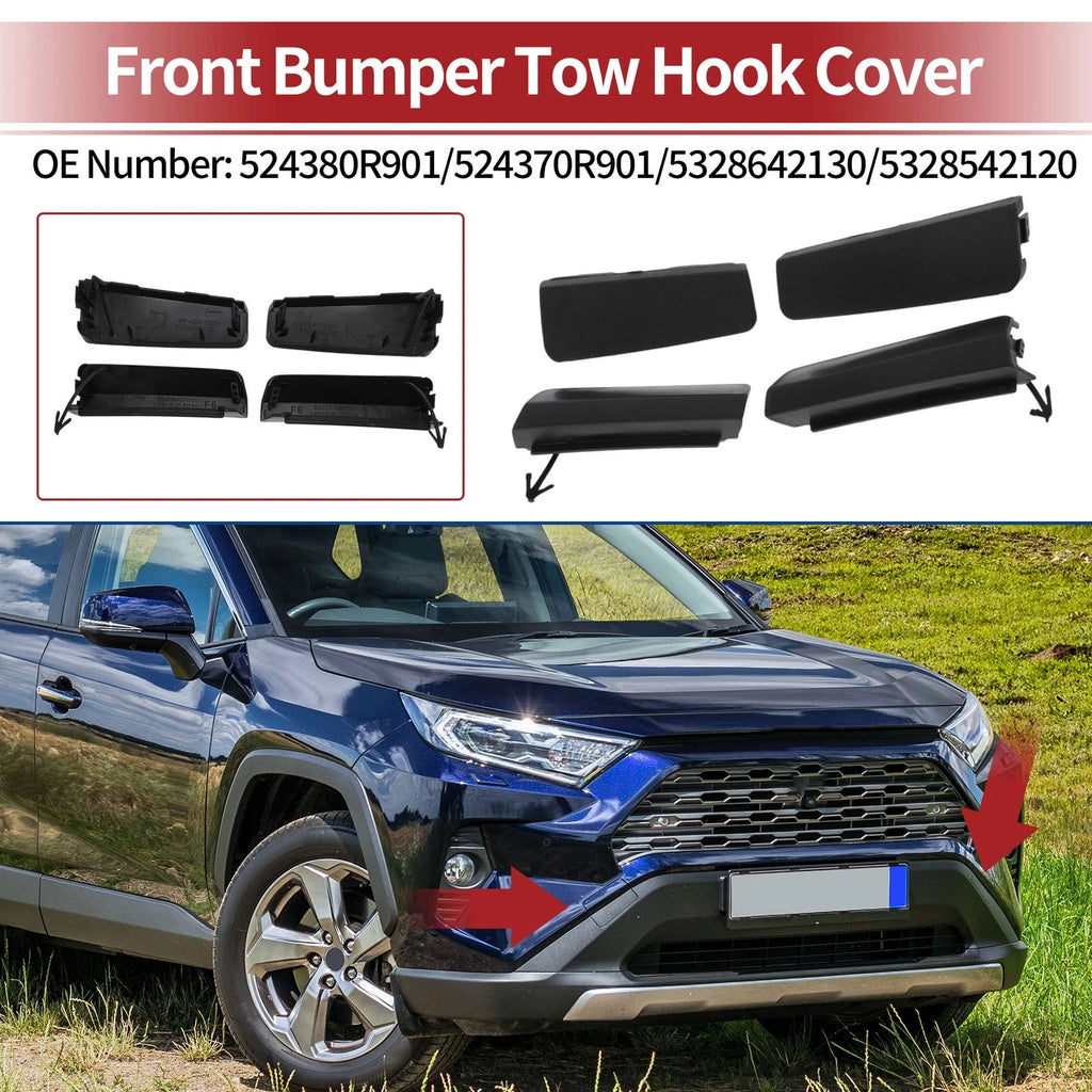 Front Tow Hook Cover Cap Replacement for Toyota RAV4 XA50 (2019–2024)