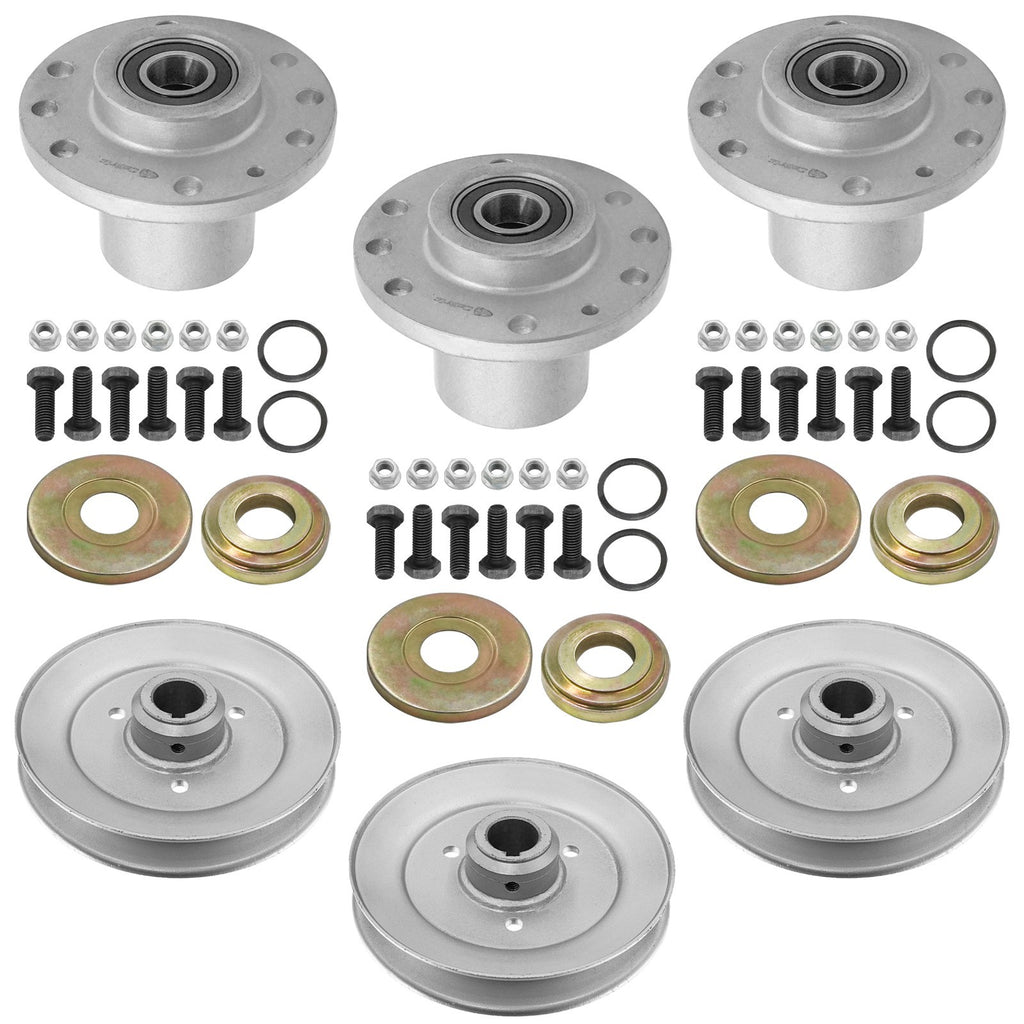 Deck Spindle with Pulley 48 Inch Replacement for Exmark Toro (2000–2019)