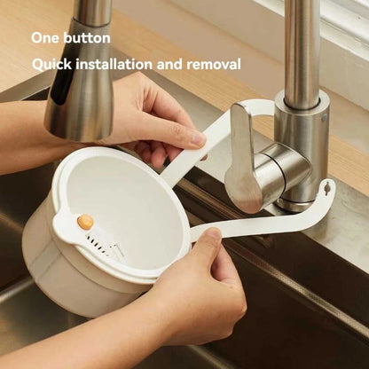 Space Saving Hanging Sink Drain Basket for Kitchen Cleanup