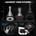 2X H11 H8 LED Headlight Kit for NOVSIGHT (6500K)