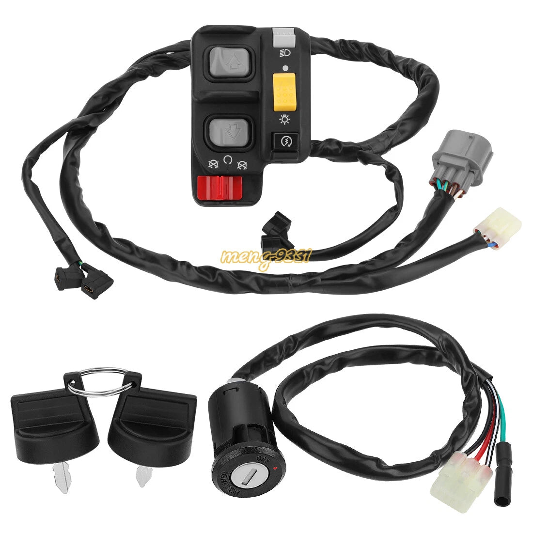 Handlebar Switch & Ignition Key Switch for Honda Recon 250 TRX250TE ES (2007–2020)