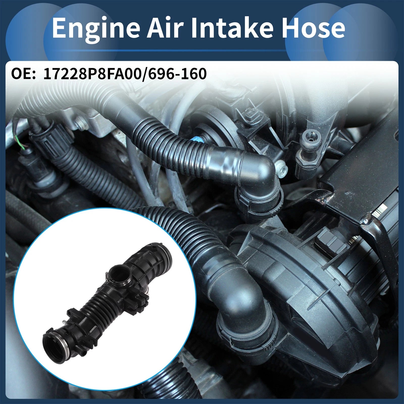 Engine Air Intake Hose OEM Replacement for Honda Odyssey 1999-2001