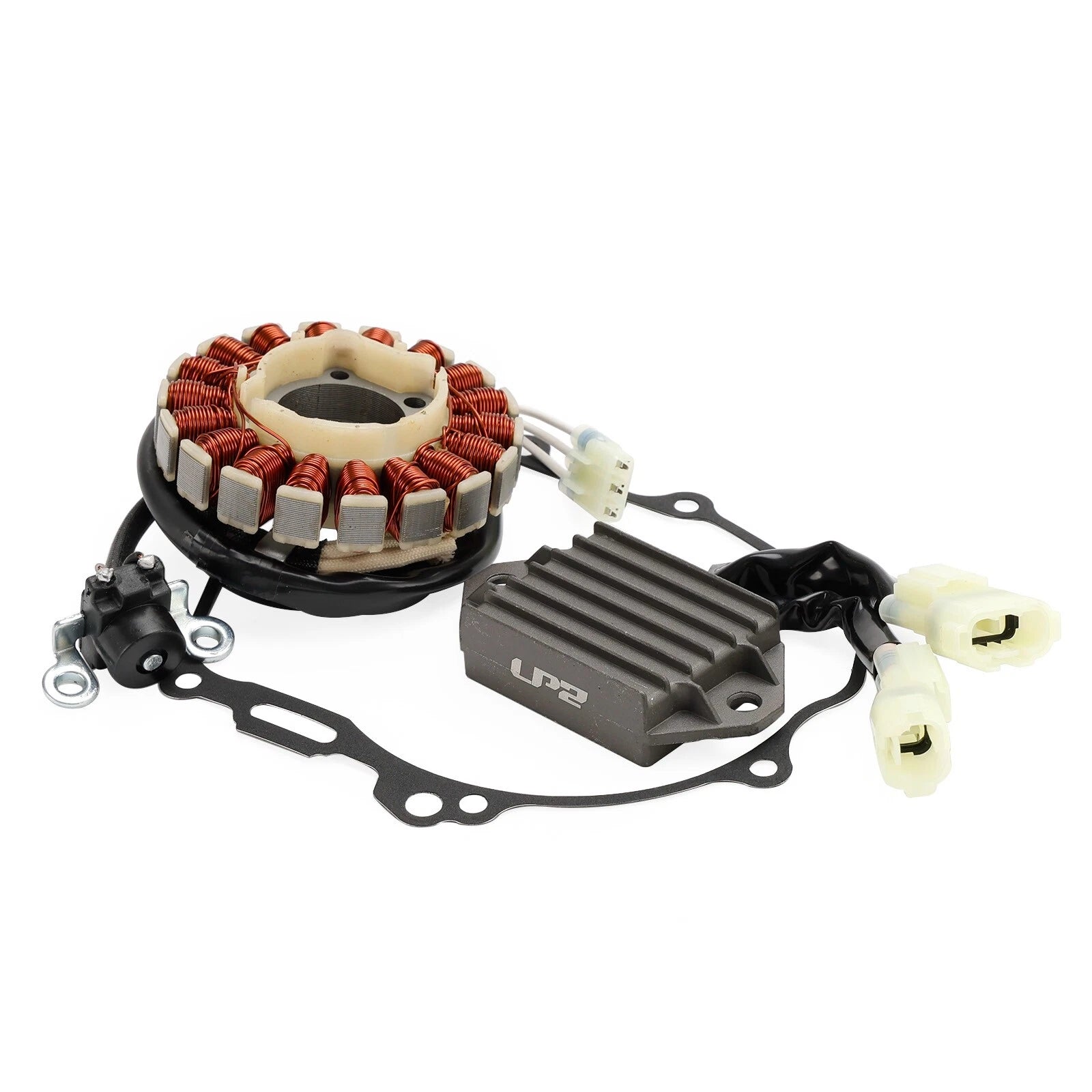 Magneto Stator + Voltage Rectifier + Gasket for Yamaha YZ450FX WR450F (2016–2018)