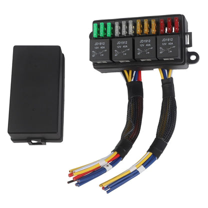 12-Way Fuse Relay Box for Automotive (12V)