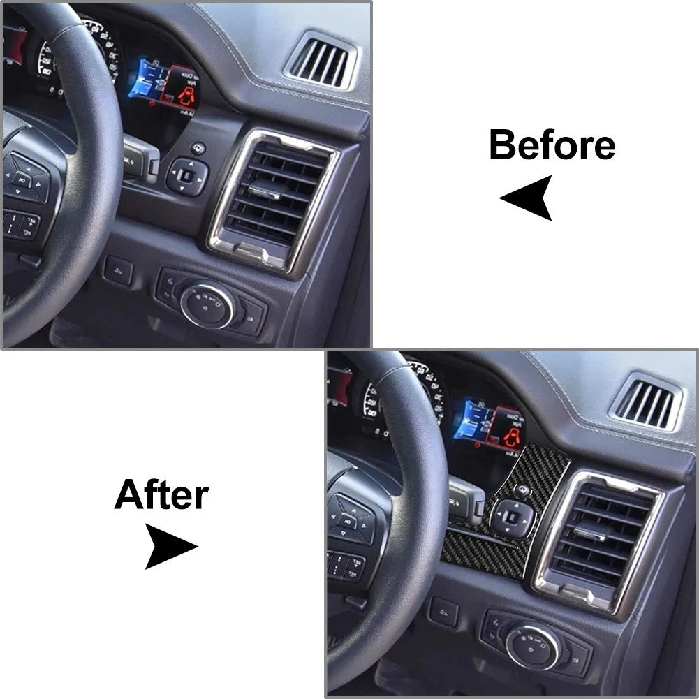 Rearview Mirror Control Panel Cover Trim for Ford Ranger Sport (2015–2023)