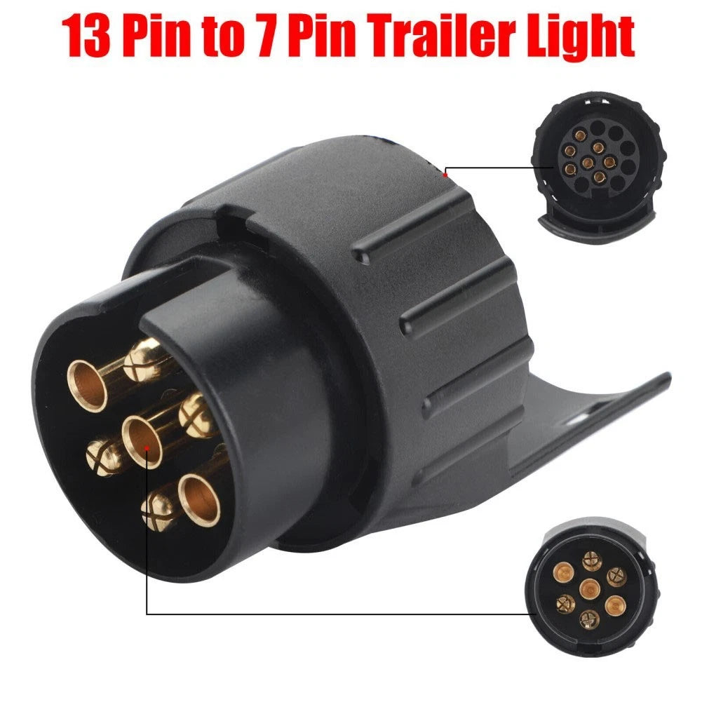 Socket Converter 7 To 13 Pin for Traction Towing Trailer (Waterproof)