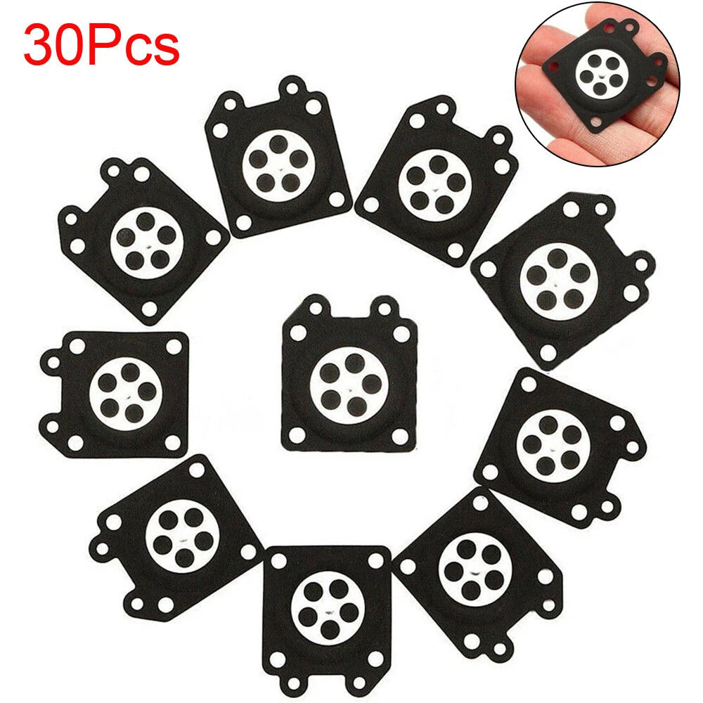 30Pcs Carburetor Diaphragm Gasket for Zenoah Walbro (95-526, 95-526-9, 95-526-9-8)