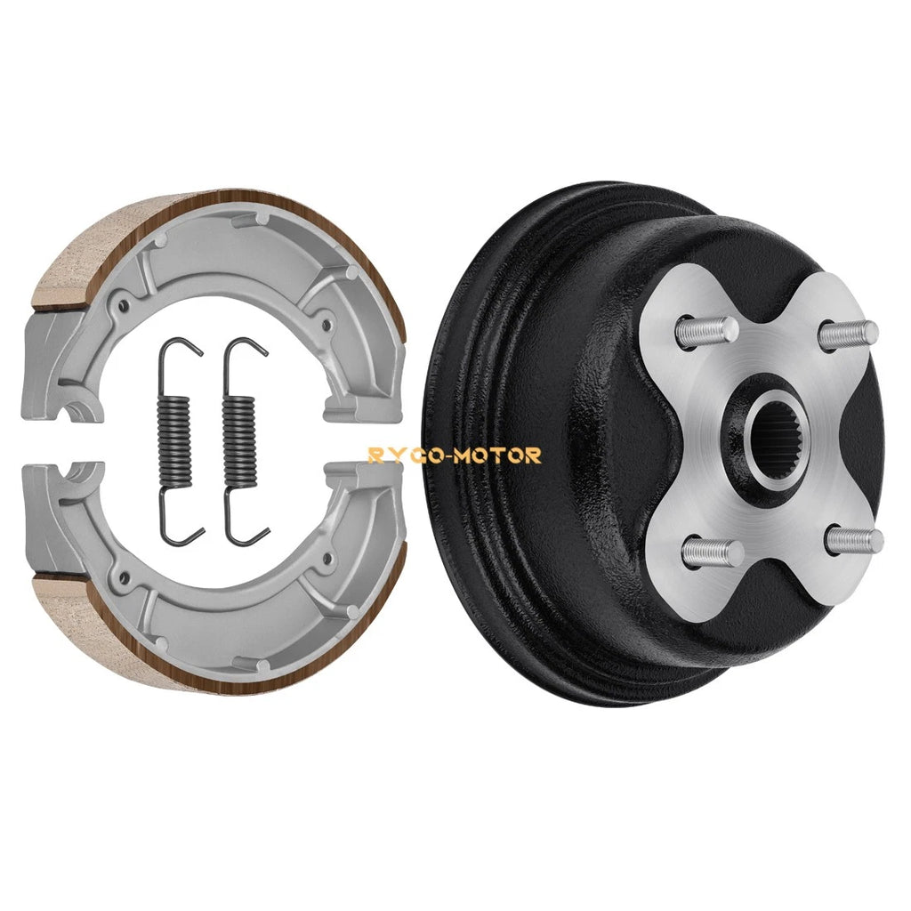 Rear Brake Drum & Shoes Kit for Yamaha Big Bear 350 YFM350U YFM350FW (1996–1999)