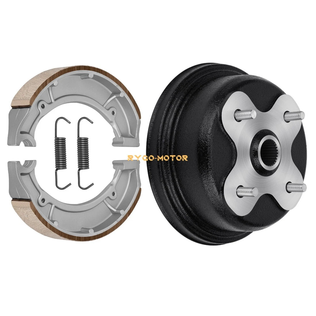 Rear Brake Drum & Shoes Kit for Yamaha Big Bear 350 YFM350U YFM350FW (1996–1999)