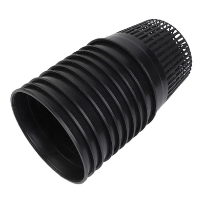 Set of 10 Hydroponics Net Cups for Plants with Drainage Holes - Black Plastic