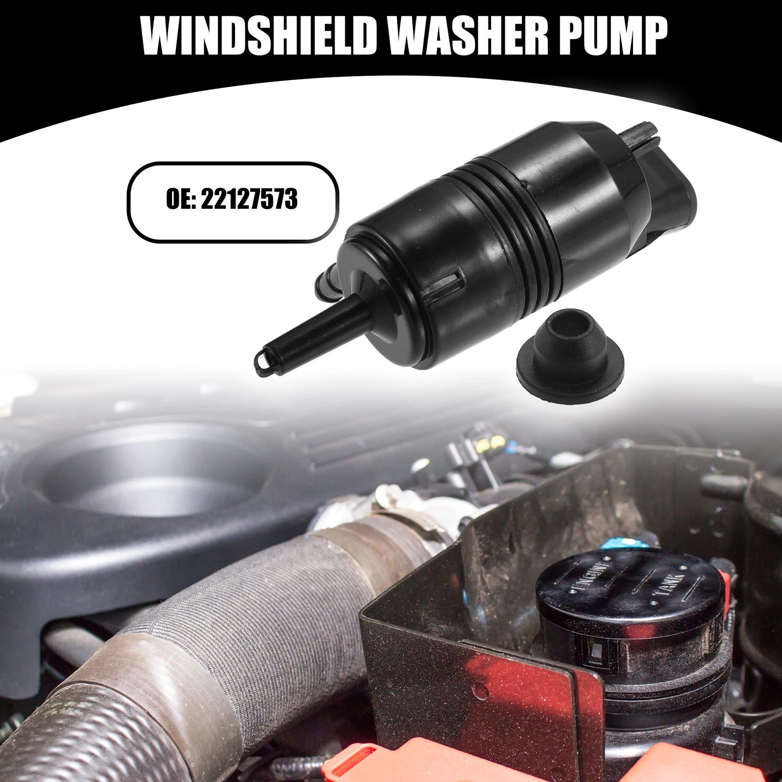 Rear Windshield Washer Pump Replacement for Chevrolet C1500 (1991–1999)