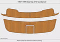 EVA Foam Faux Teak Deck Floor for Sea Ray 370 Sundancer (1997–1999)