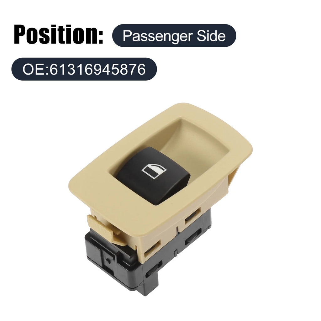 Power Window Switch Passenger Side for BMW 3 Series X5 M3 (2000–2018)