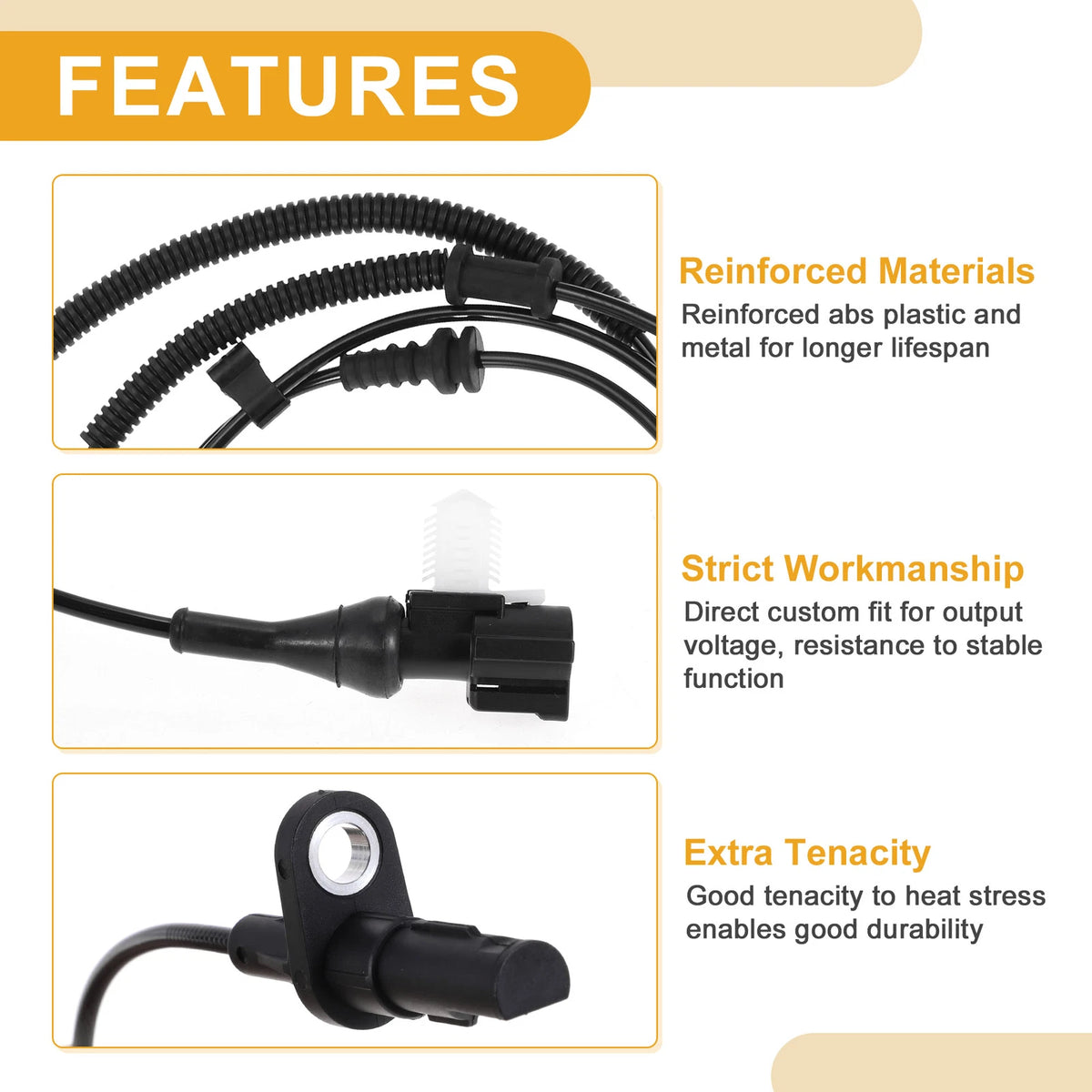 ABS Wheel Speed Sensor No.9L3Z2C190A for Ford F-150 (2004–2020) Rear Right