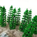 10Pcs 3.54" Mini Model Tree Street Train Railway Scenery Landscape Scale Layout
