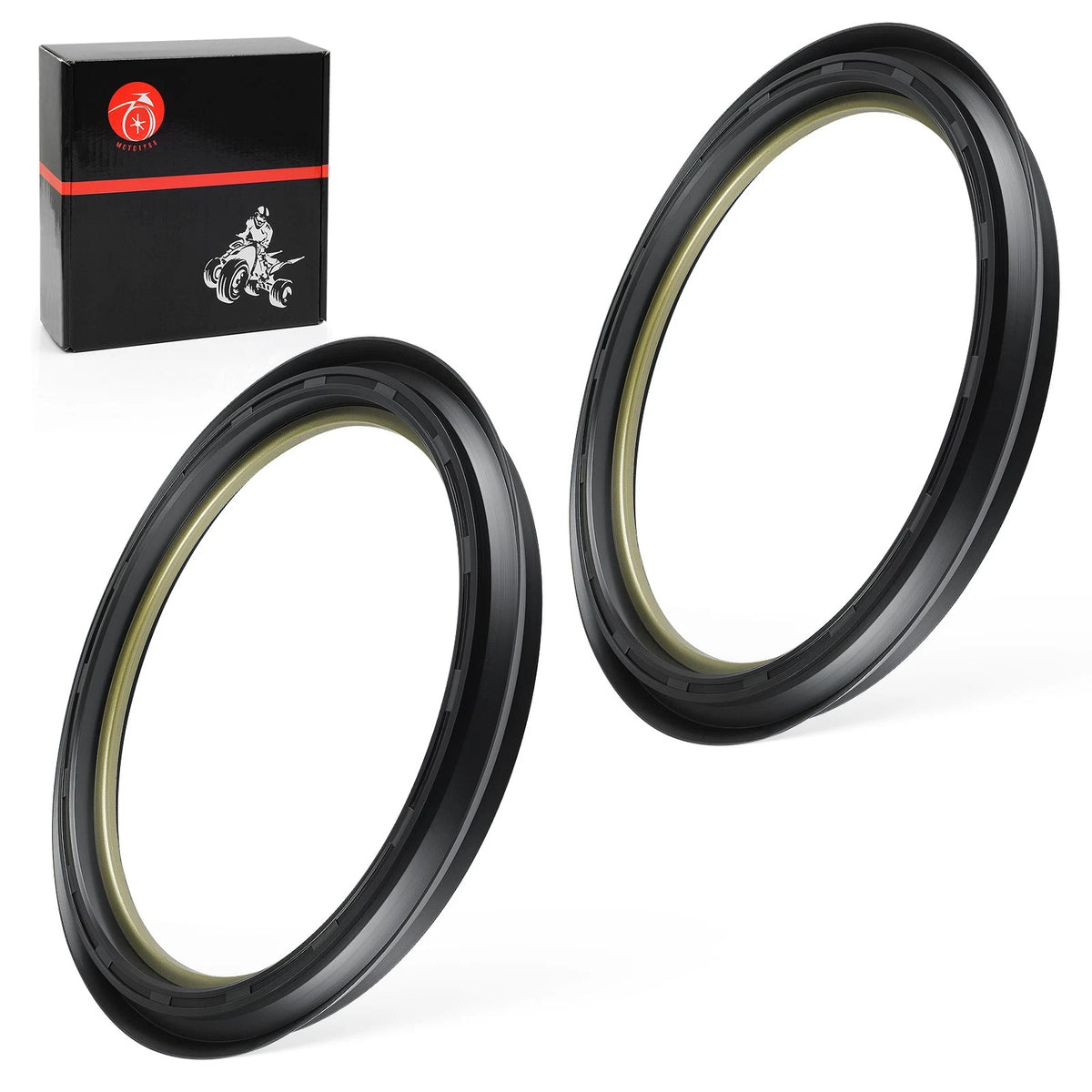2Pcs Front Brake Drum Dust Seal for Honda Foreman 400, Rancher 350, Rincon 650