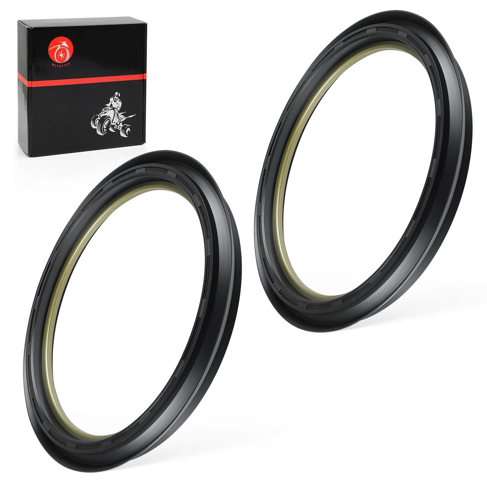 2Pcs Front Brake Drum Dust Seal for Honda Foreman 400, Rancher 350, Rincon 650