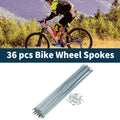 Bicycle Spokes Nipple Set 45 Steel Galvanized 261mm for Universal Use