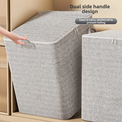 Set of 4 Moisture Proof Zippered Storage Bags for Clothes Bedding Linens
