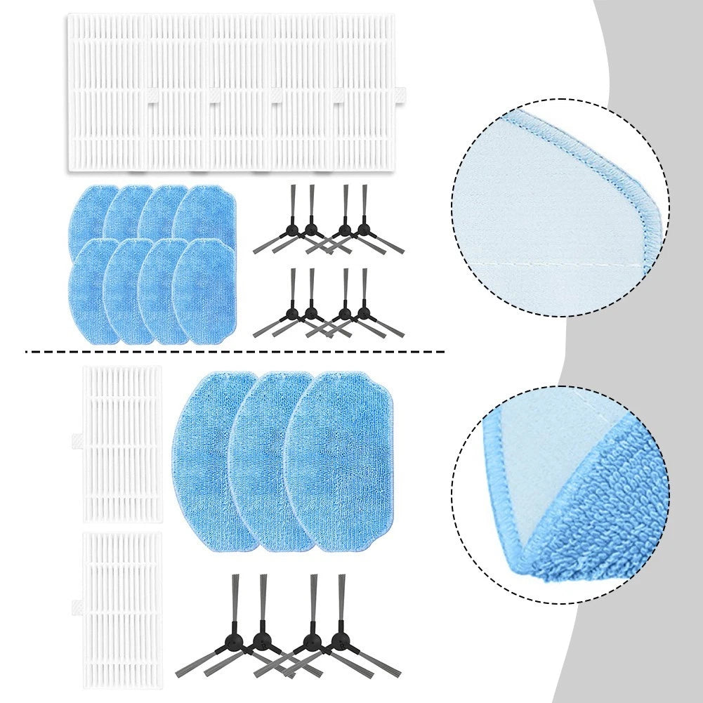 HEPA Filter Mop Cloths Side Brushes Kit for XIEBro Life BR151