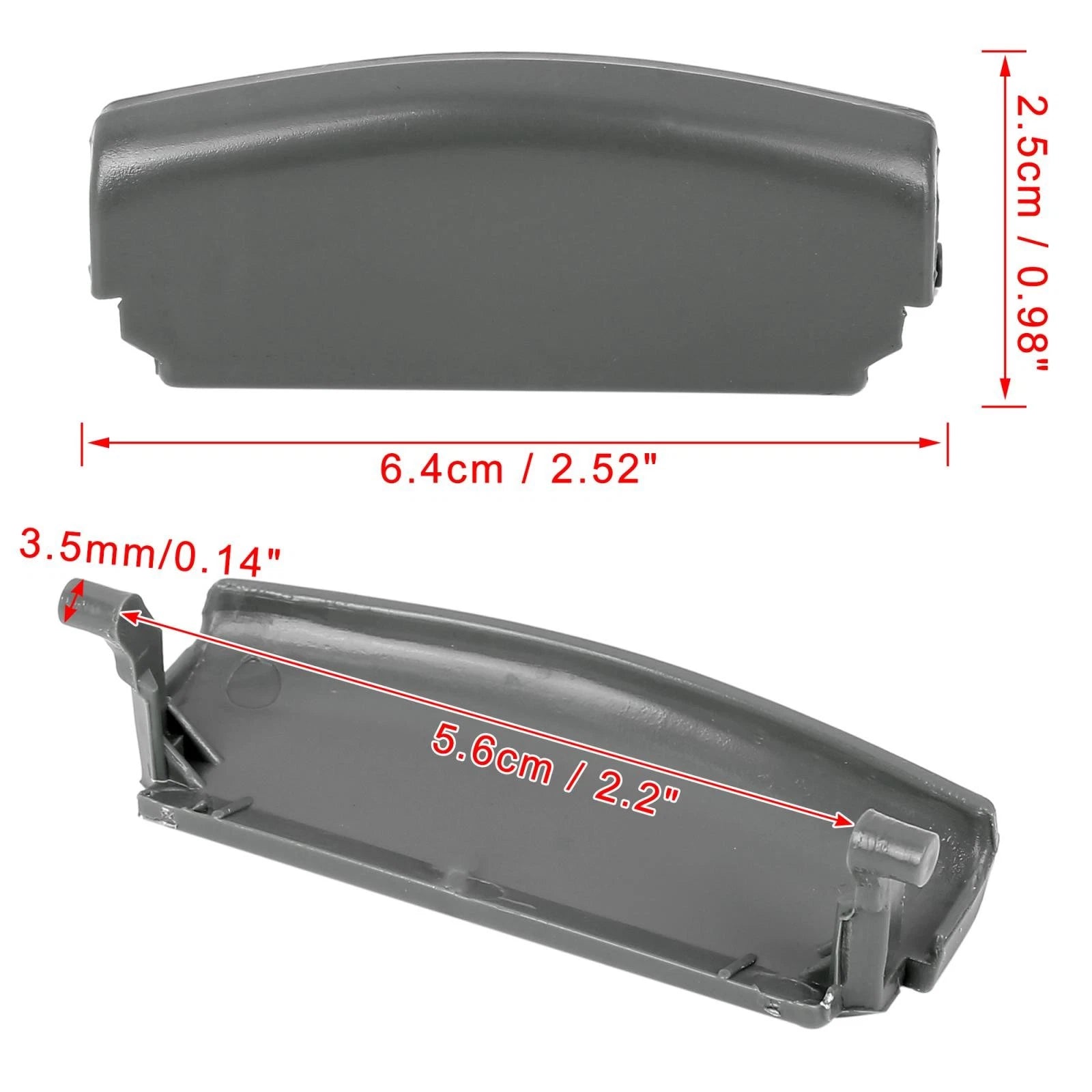 Center Console Latch Repair Clip Gray Replacement for Audi A4 (2002–2008)