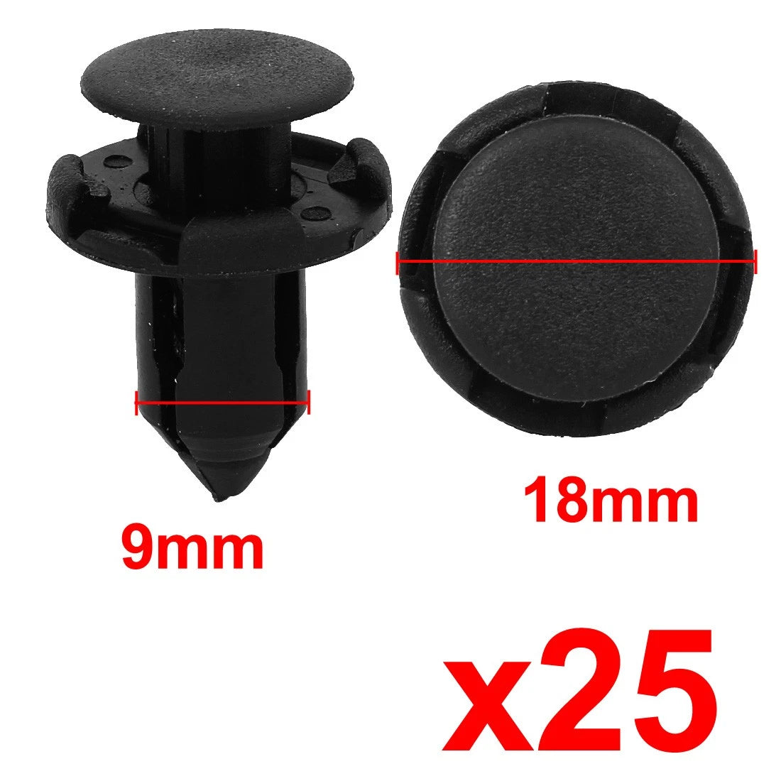 25 Pcs Interior Trim Clips for Honda
