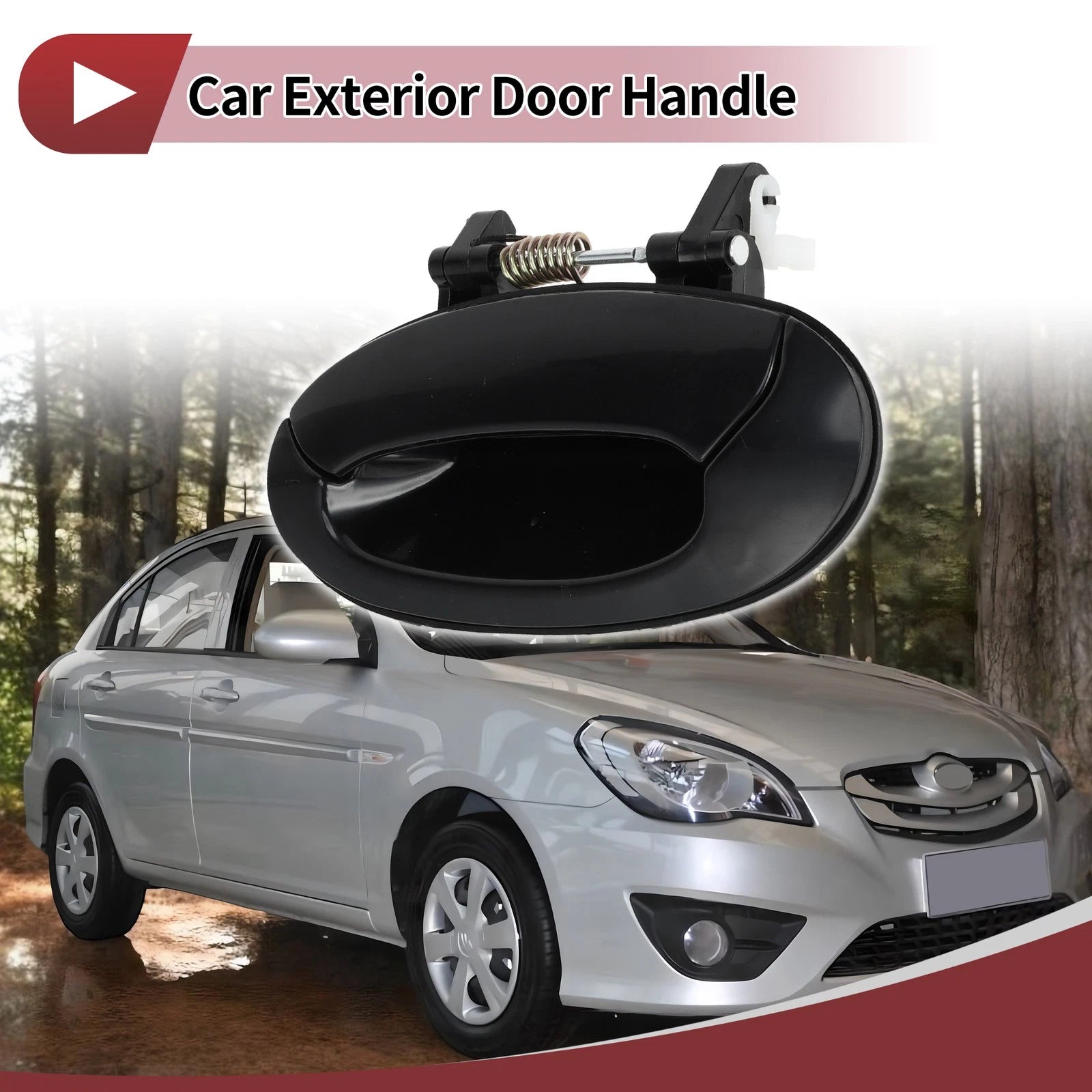 Car Exterior Door Handle Replacement for Hyundai Elantra Rear Left (2001–2006)