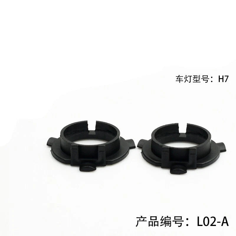 2X H7 LED Headlight Holder Adapter for