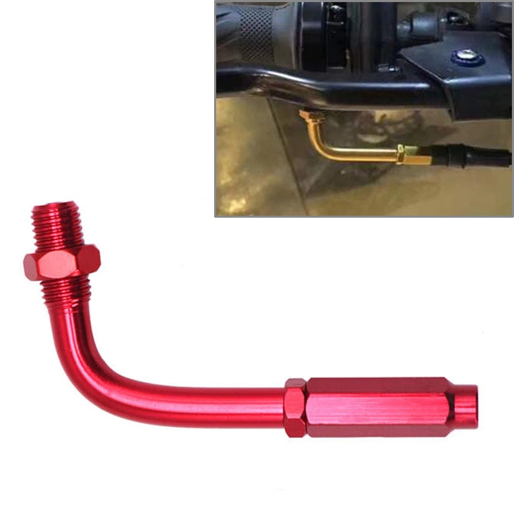 Throttle Cable Adjuster for Universal Motorcycle (90 Degree, Red)