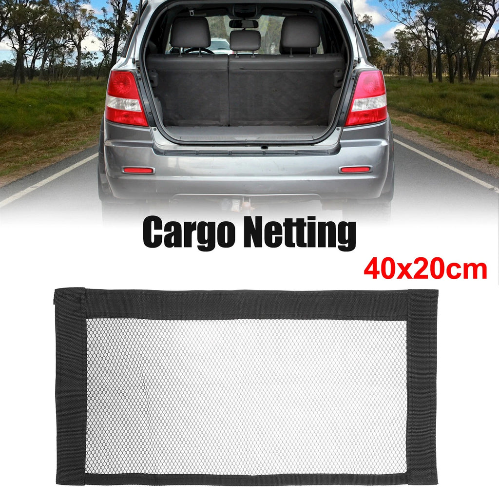 2X Elastic Mesh Cargo Netting for Universal Car Trunk Seat Back (15.75"x7.87")