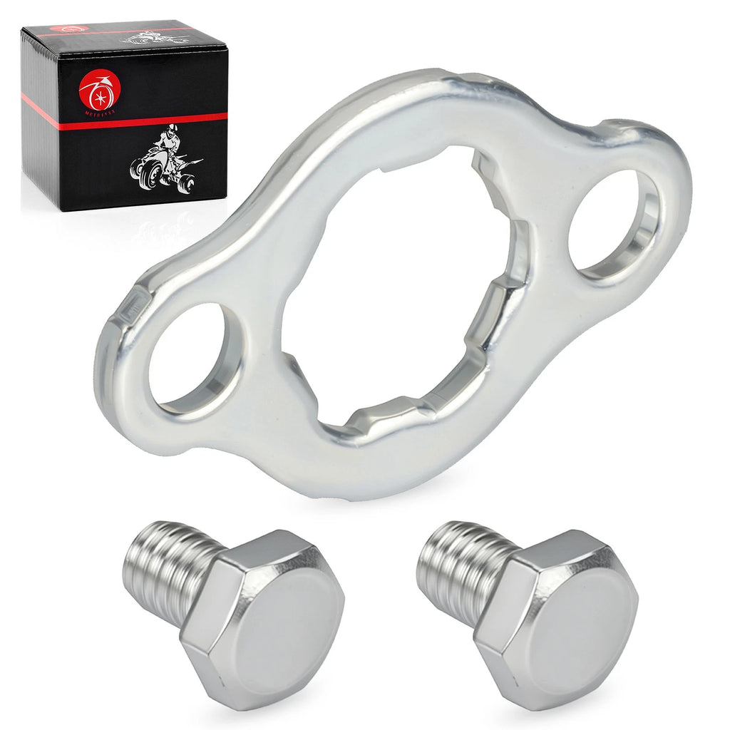 6X Engine Front Sprocket Retainer Plate w/Hex Bolt for Honda CRF80F (2004–2013)
