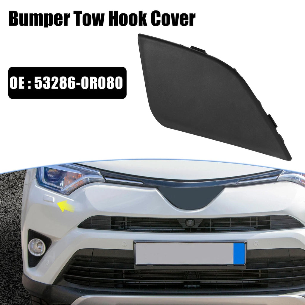 Left Front Bumper Tow Hook Cover Replacement for Toyota RAV4 (2016–2018)