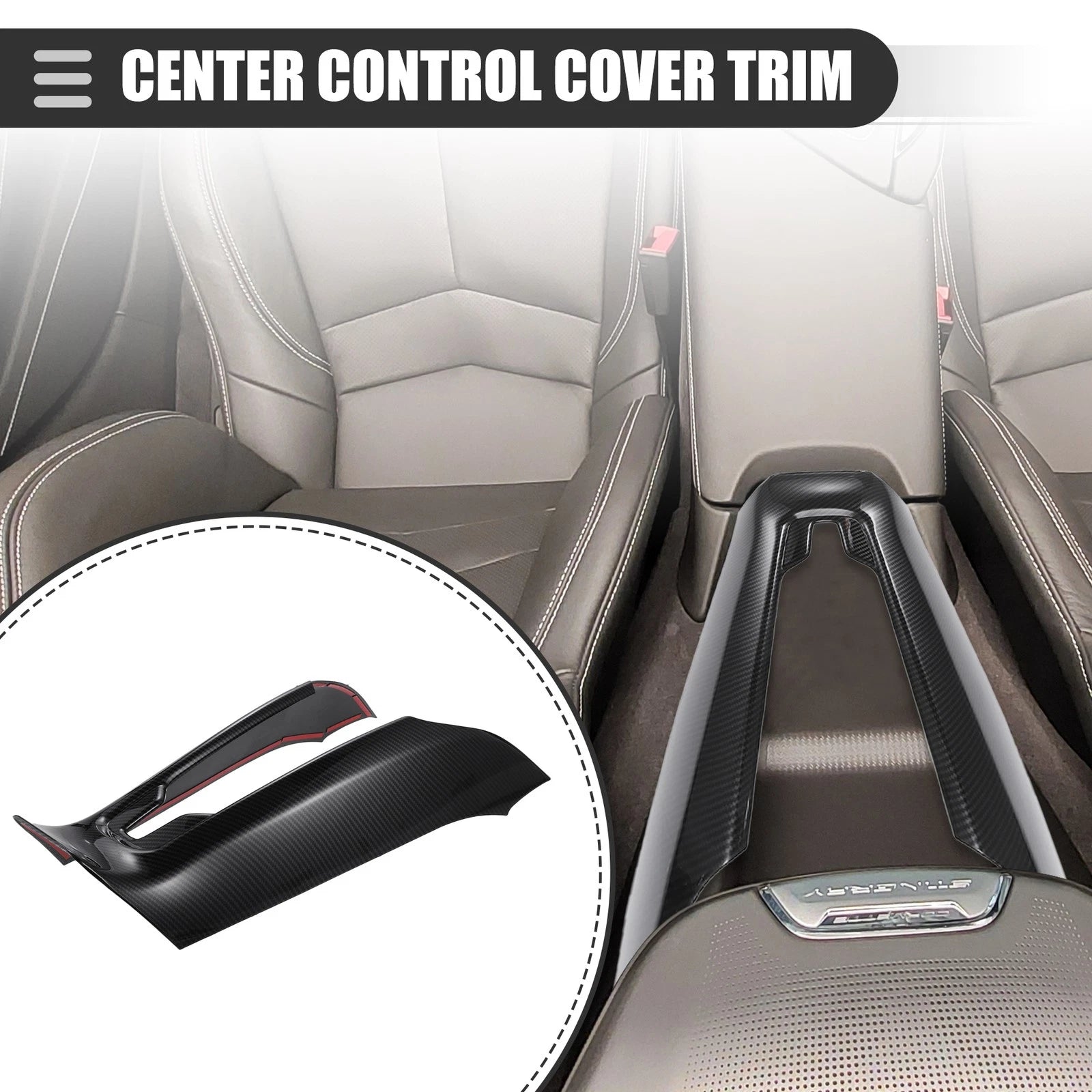 Center Console Control Cover Trim for Chevrolet Corvette C8 (2020–2023)