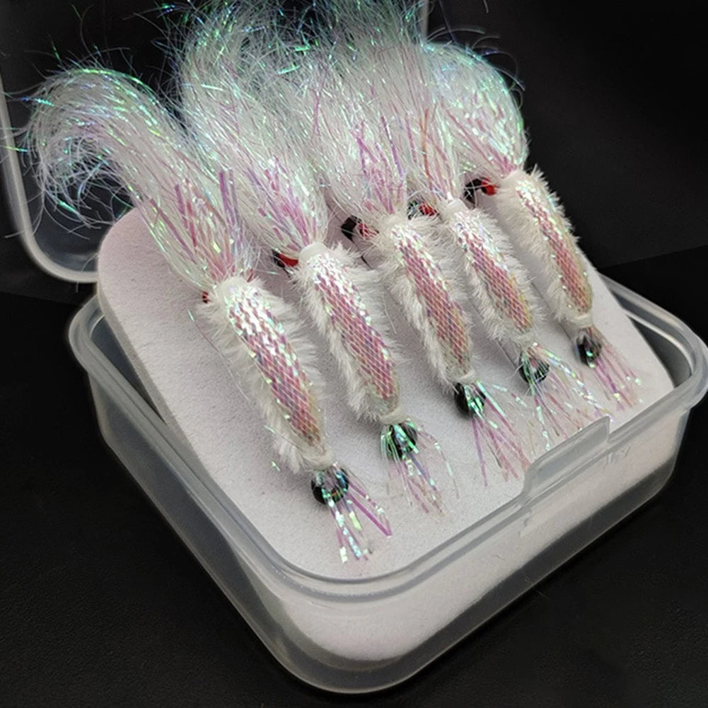 Set of 5 Fly Fishing Hooks 2g for Various Sizes (4/6/8/10/12/14)