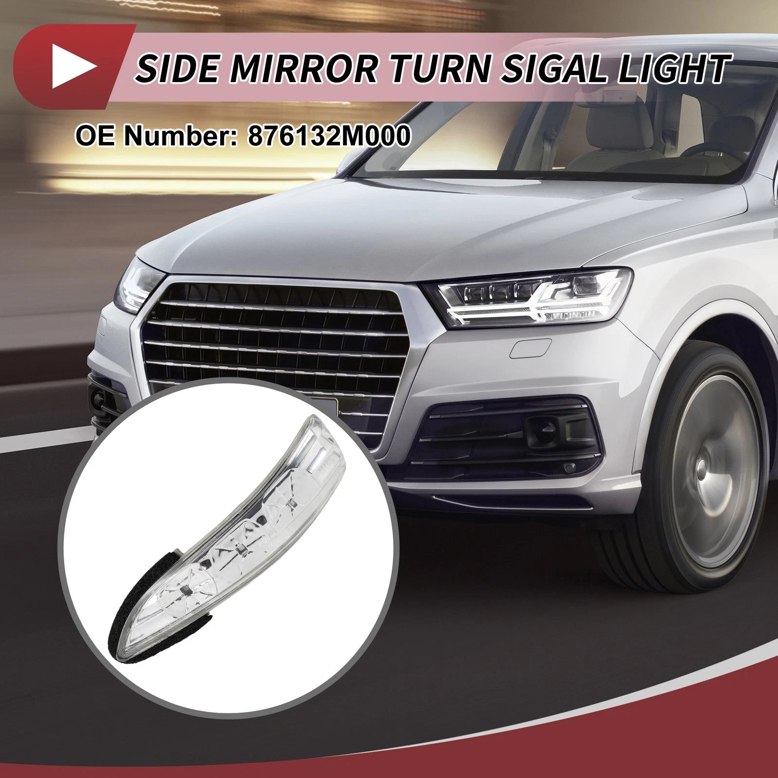Mirror Turn Signal Light Replacement for Hyundai Genesis Coupe Left (2010–2014)