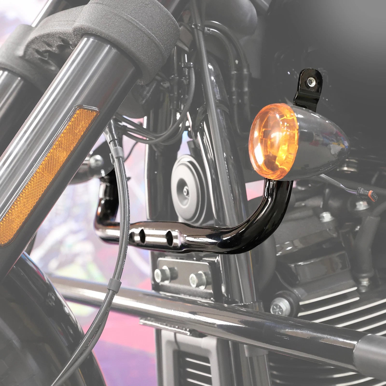 Headlight Fairing Windshield Lower Support Bracket for Harley Low Rider (2022–2023)