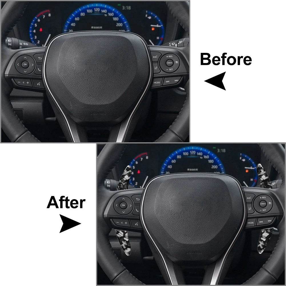 Steering Wheel Shift Paddle Extensions for Toyota Camry Corolla Avalon RAV4 (2012–2023)