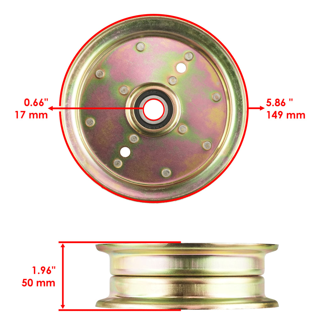 Deck Idler Pulleys Replacement Set for Dixon Husqvarna Poulan Jonsered (2005–2015)