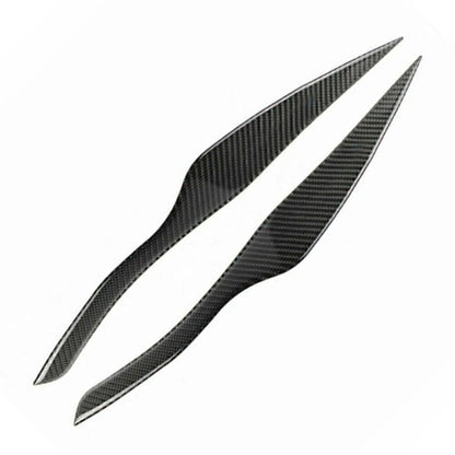 Carbon Fiber Headlight Eyelid Cover Trims for BMW E90 E91 (2005–2012)