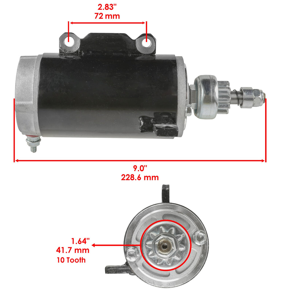 Starter Motor Replacement for OMC Evinrude 80 88 90 100 110 115 (1956–1992)