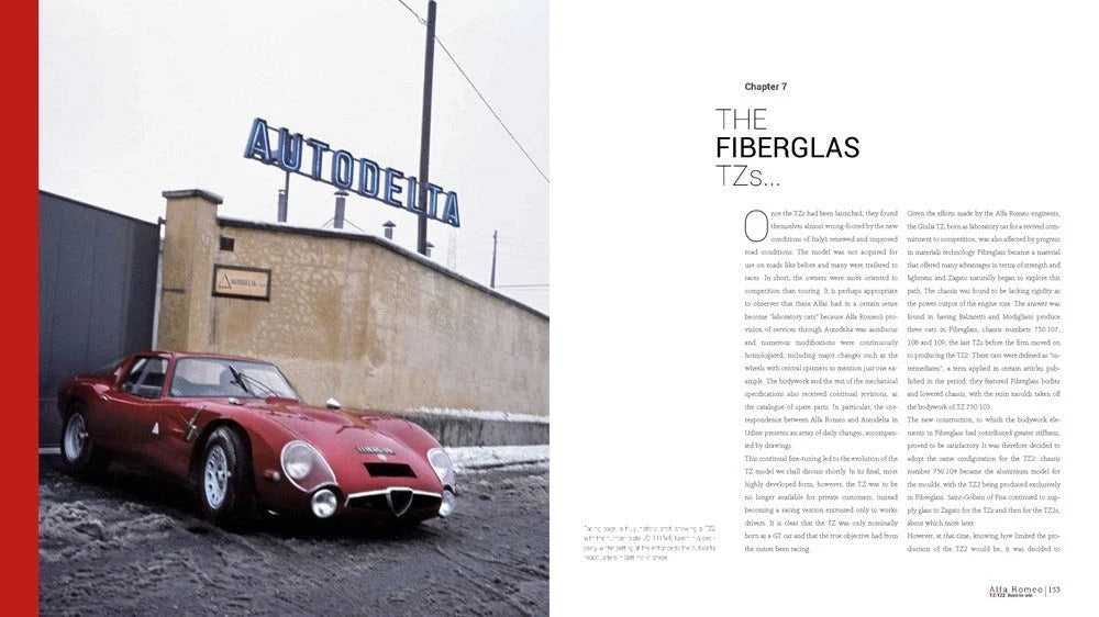 TZ Alfa Romeo TZ TZ2 Book Born To Win De Prato