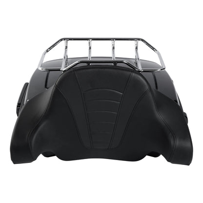 Chopped Trunk Backrest Luggage Rack for Harley Touring Road King (2014–2026)