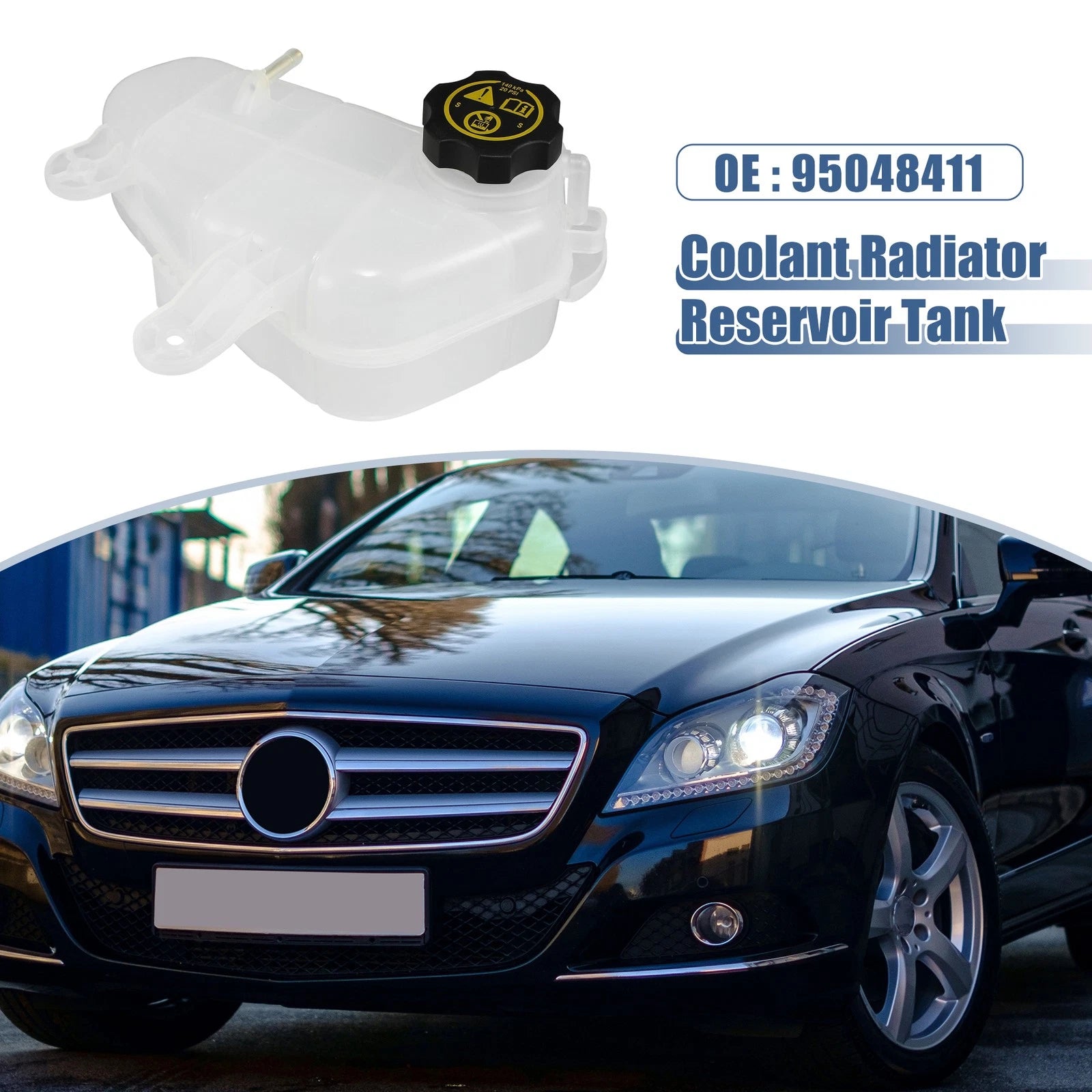 Coolant Radiator Reservoir Tank Replacement with Cap for Chevrolet Sonic (2012–2020)