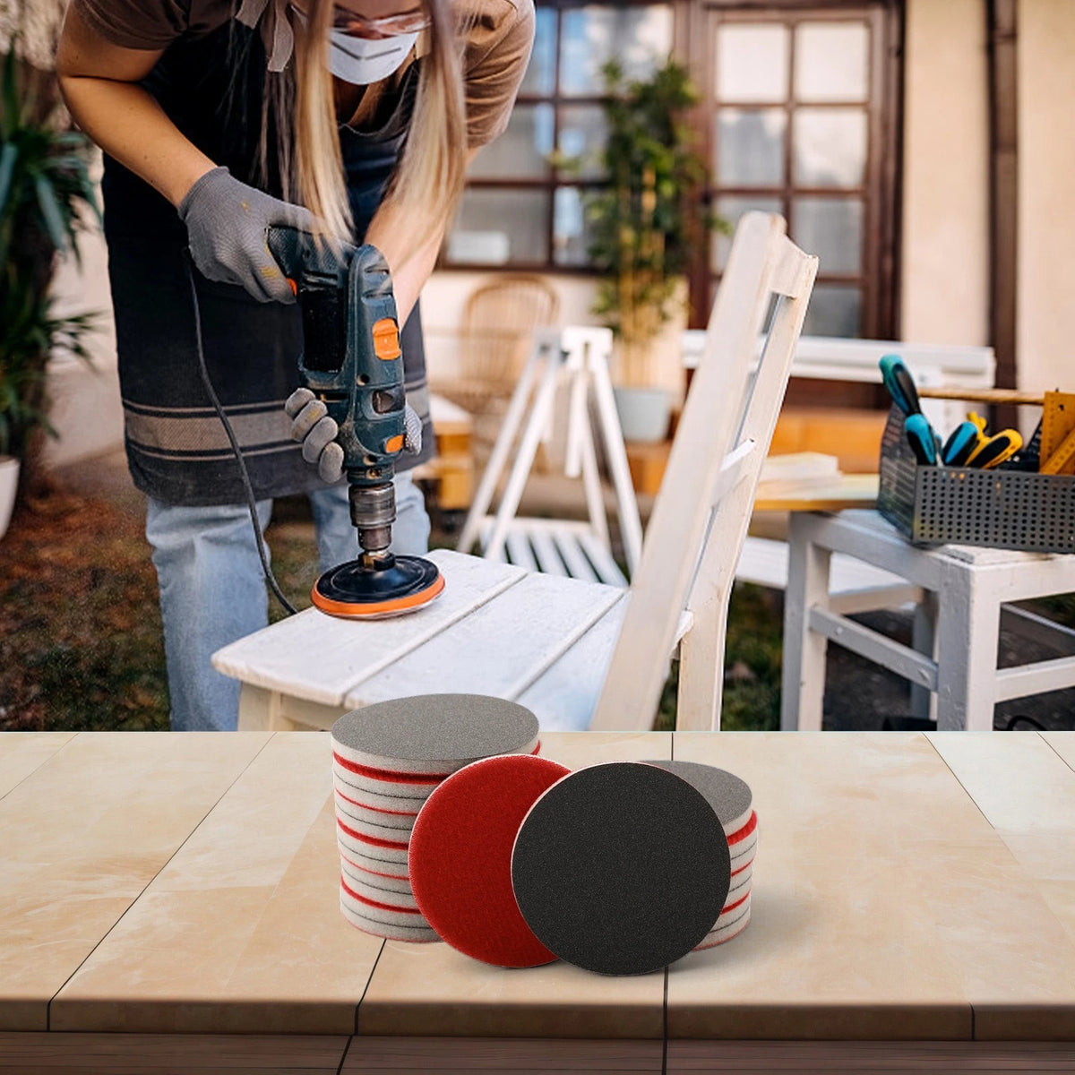 20-Piece Sanding Pad Set for All Surfaces