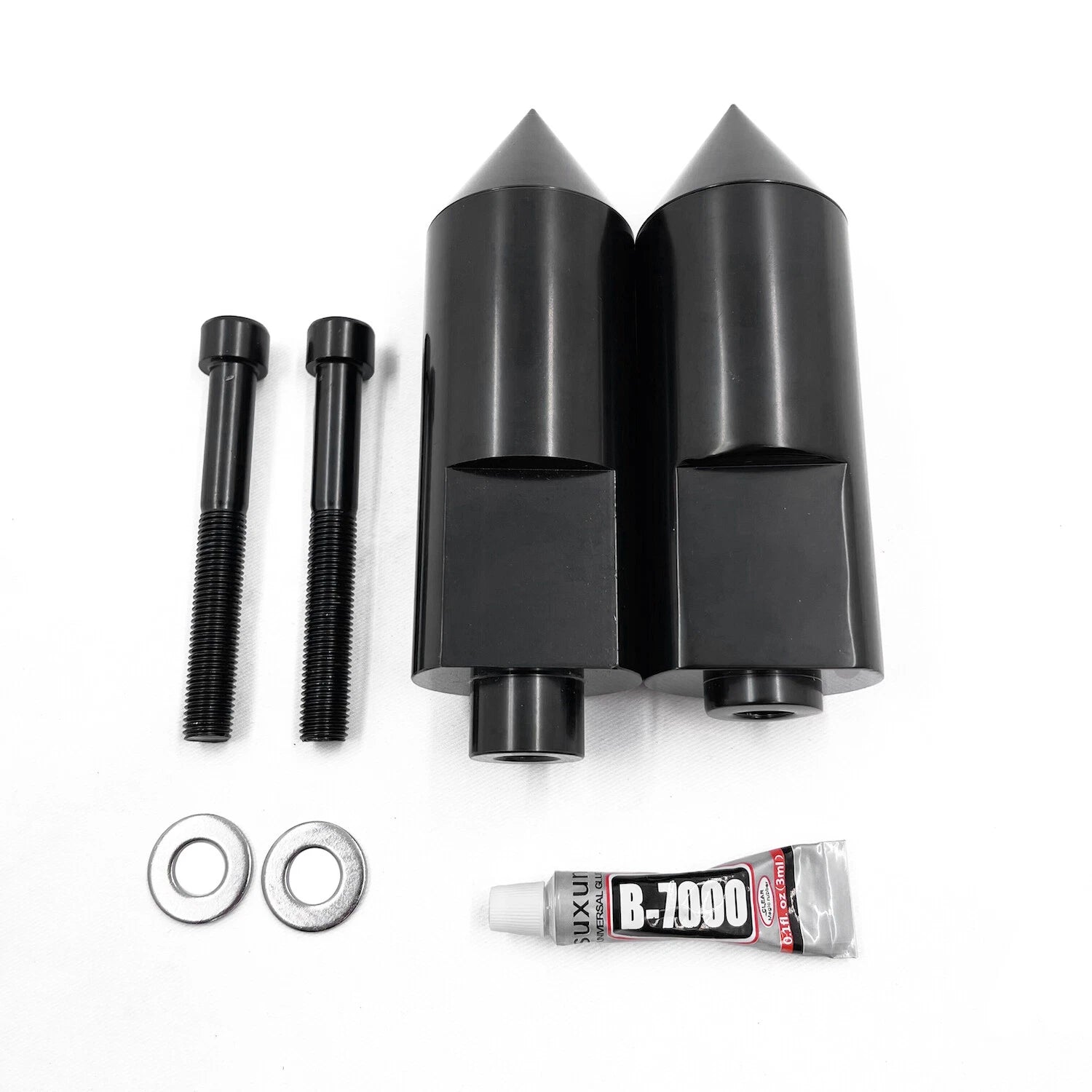 Black Spike Frame Sliders Crash Protector for Yamaha YZF R1 (2004–2006)