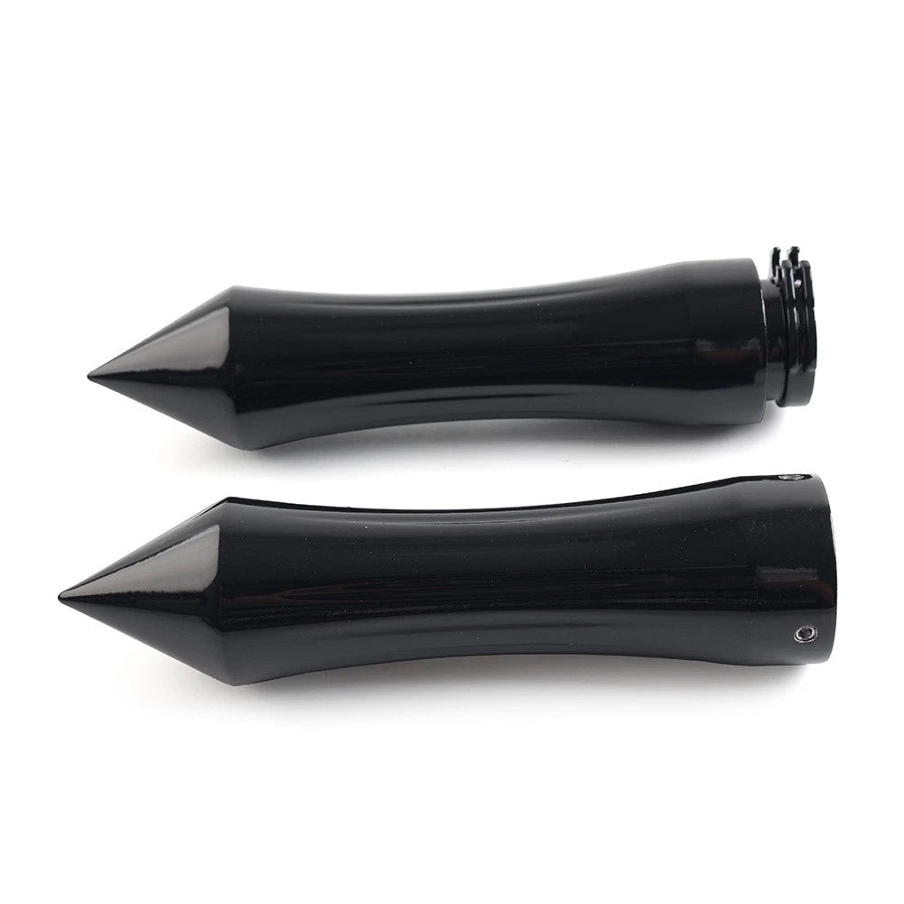 1" Spike Handlebar Handles with Throttle for Harley Honda