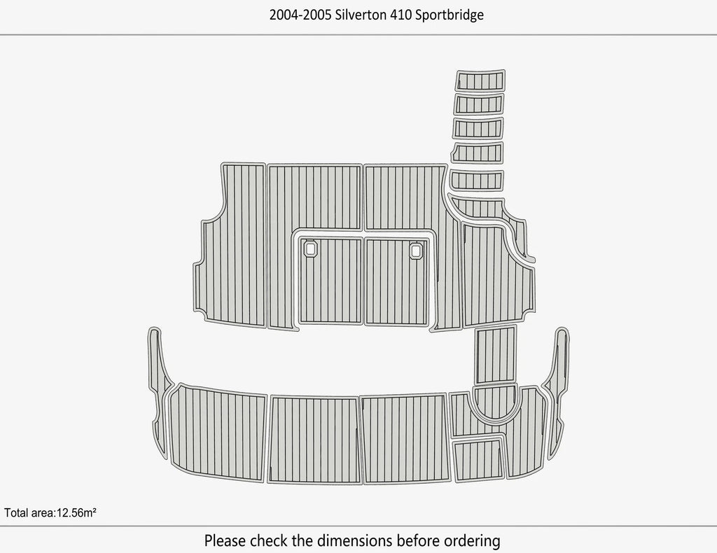 EVA Foam Pad Flooring Mat for Silverton 410 Sportbridge (2005)