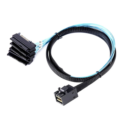 Internal RAID Cable SFF-8643 to 4 SFF-8482 SAS Breakout 1M with Power Connector
