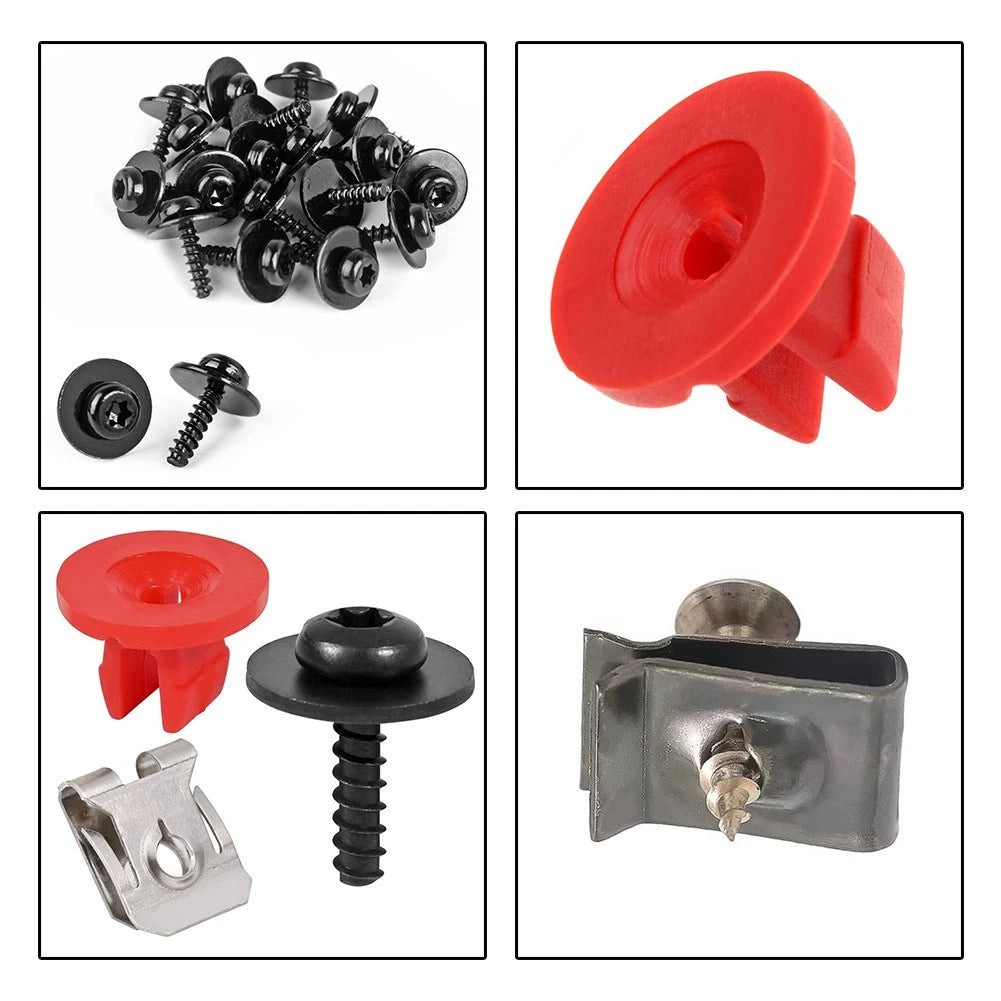 Vehicle For Splash Shield Mounting Kit T30 Torx Screws and U-Nut Anchors